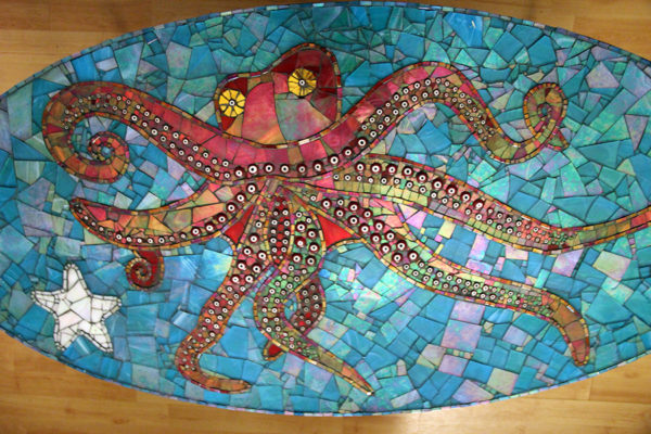 Octopus Mosaic Table