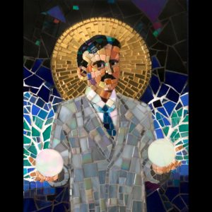 Mosaic of Nikola Tesla