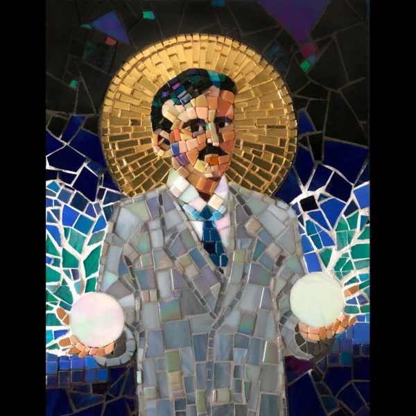 Mosaic of Nikola Tesla